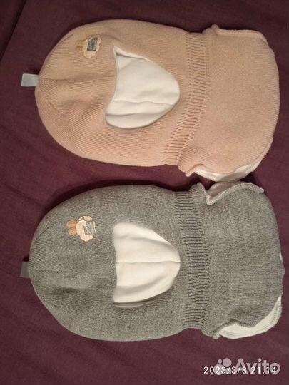 Шапка зимняя для двойни