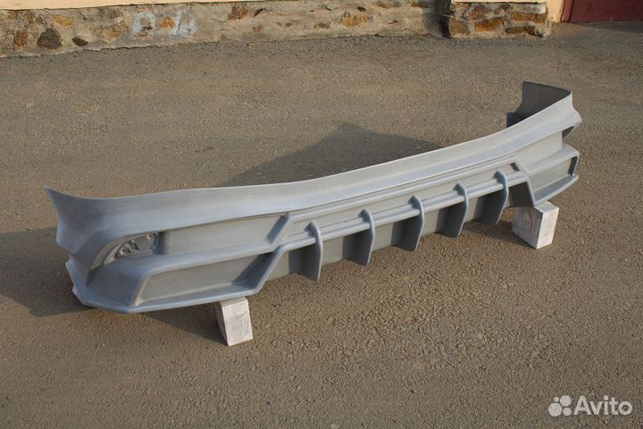 Lexus RX 2019+ Диффузор заднего бампера Wald O4OF1