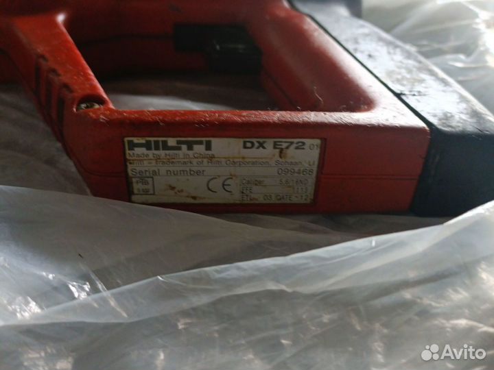 Строительный монтажный пистолет hilti DX E72