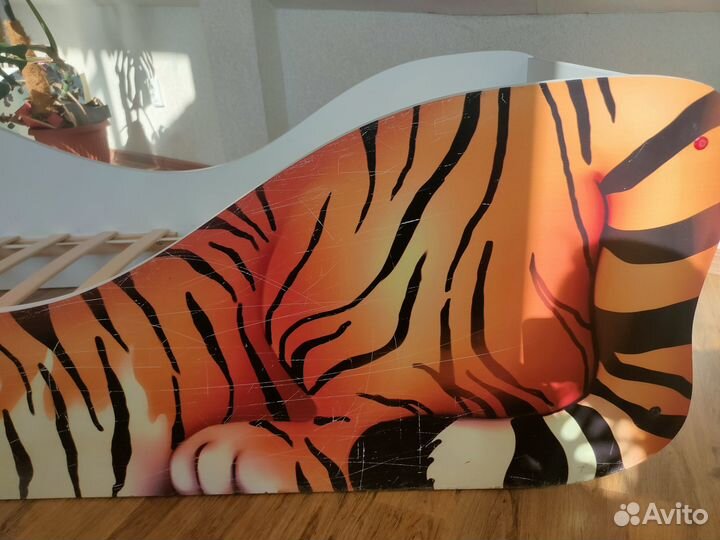 Кровать для девочки (с матрасом). Тигр и Барс