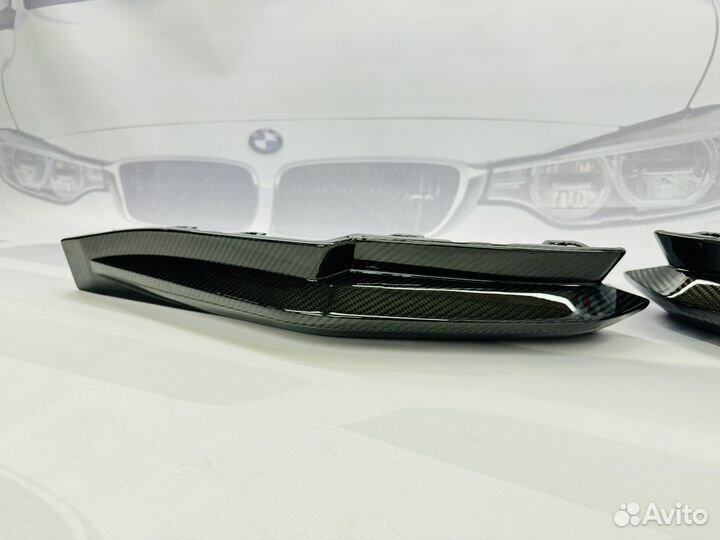 Клыки BMW M4 G82 сухой карбон