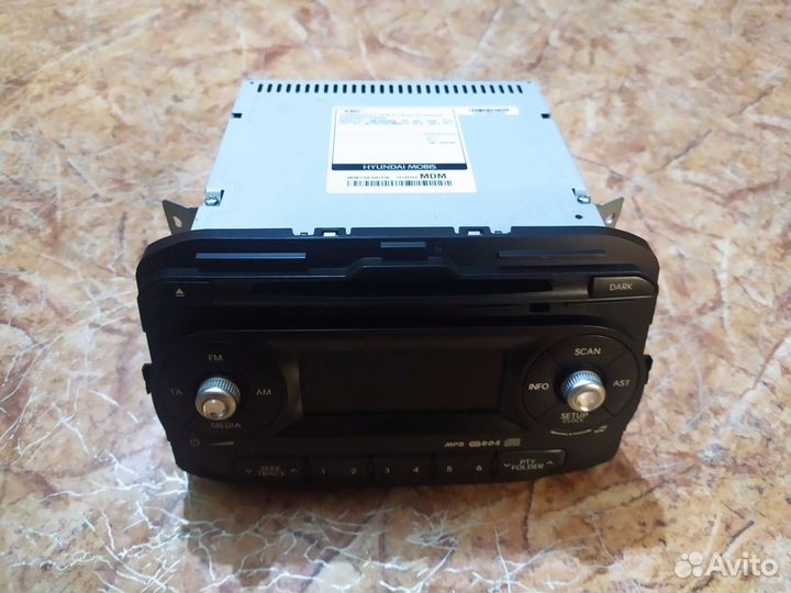Штатная магнитола на kia Pisano 2014