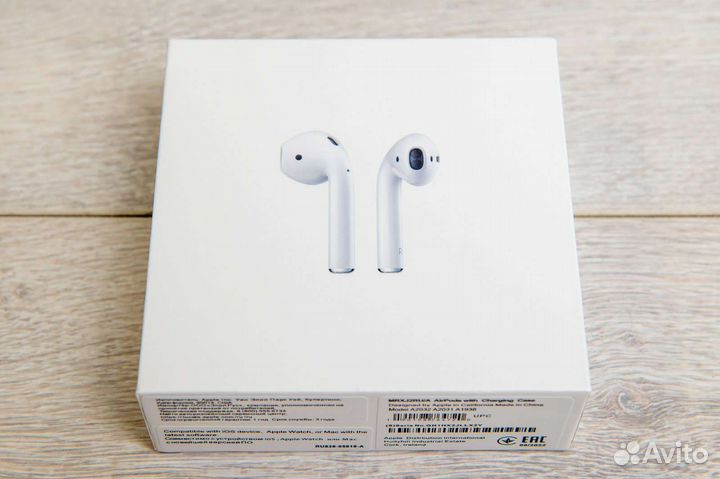 Беспроводные bluetooth наушники Airpods 2