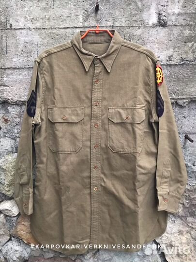 Рубашка M37 Wool Shirt, 48-50, wwii, США