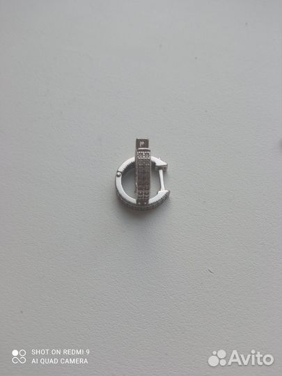 Серебряные серьги конго