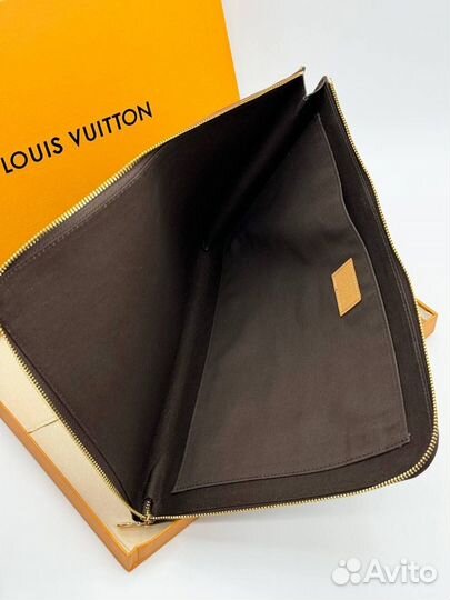 Клатч папка для документов Louis Vuitton А4 кожа