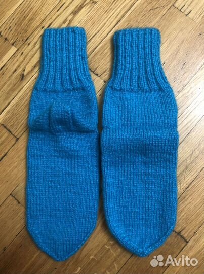 Носки ручной вязки шерстяные