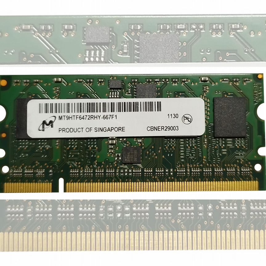 [MT9HTF6472RHY-667F1] Оперативная Память Micron 512m Mt9htf6472rhy-667f1
