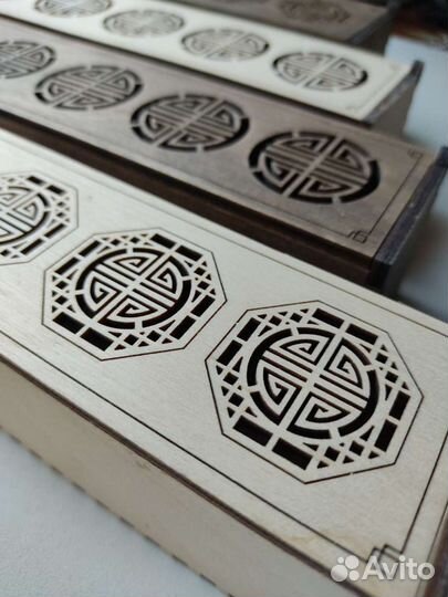 Коробка подарочная деревянная, коробка для украшен