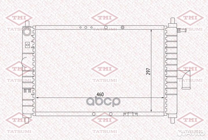 Радиатор охлаждения TGA1081 tatsumi