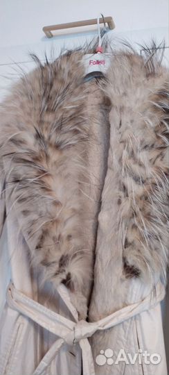 Пальто женское зимнее на меховой подкладке Италия