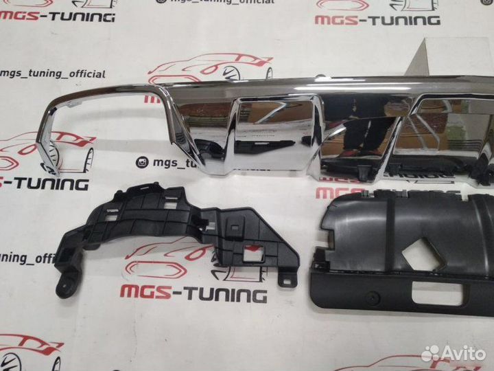 Диффузор Mercedes Benz GL63 AMG W166 хром