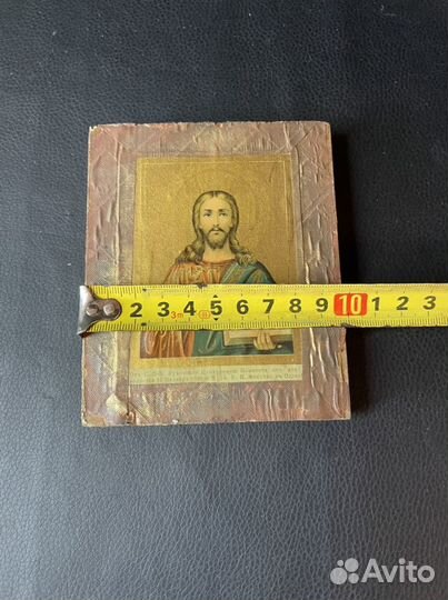 Икона старинная Спас