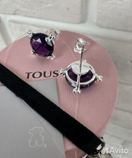 Серьги Tous Тоус Color Pills аметист