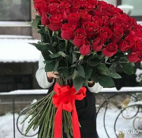 Высокие Розы Гиганты Доставка Круглосуточно