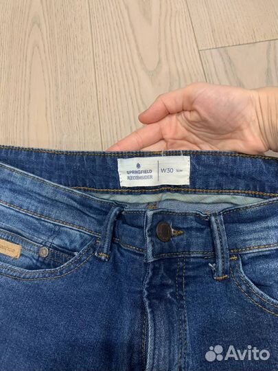 Джинсы Springfield синие размер W30