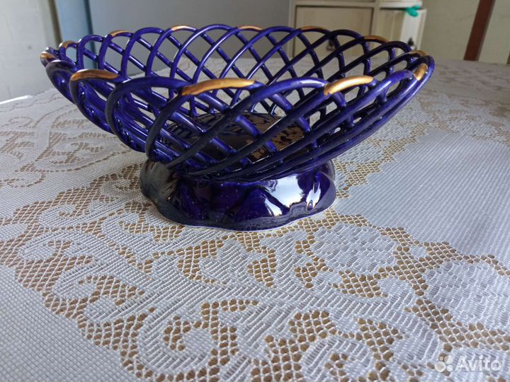 Вазочка для конфет (кобальт)