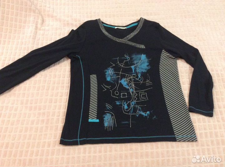 T-shirt лонгсливы топы Франция вискоза новые