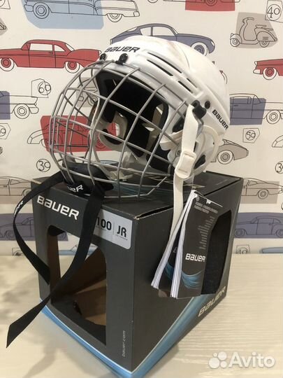 Новый Хоккейный шлем Bauer 2100JR helmet combo