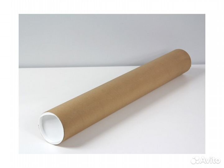 Тубус картонный диаметр 76мм металлические крышки