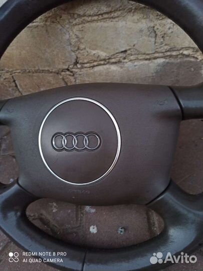 Ауди а6с5 Руль c Airbeg оригинал коричневый