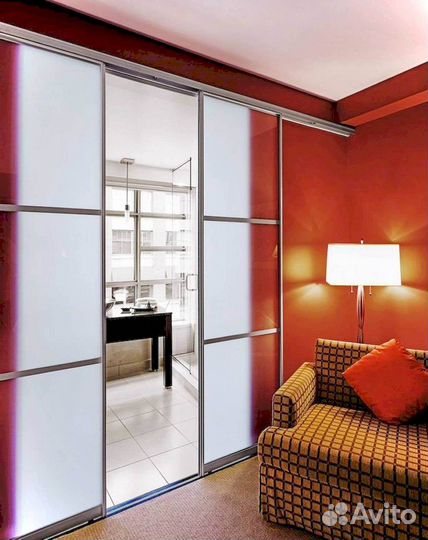 Стеклянная перегородка