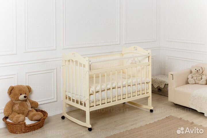 Кроватка качалка+колеса Incanto Sofi