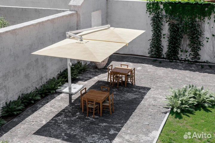 Зонт пляжный с каменной подставкой