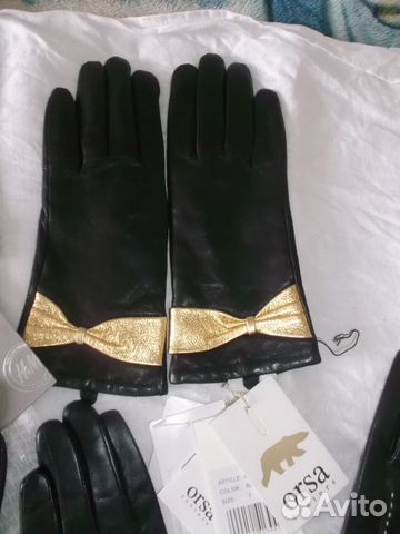 Перчатки новые,лайковая кожа.Италия