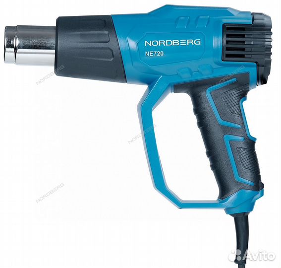 Фен с комплектом насадок, 50-600С, 2000Вт NE720K