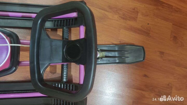 Снегокат детский со спинкой