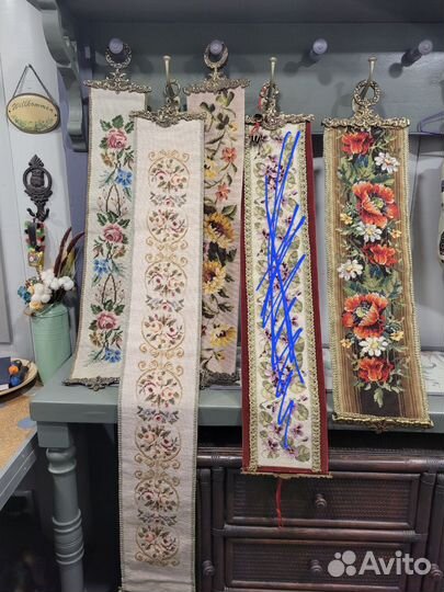 Шнур для звонка, ручная работа, Европа,винтаж