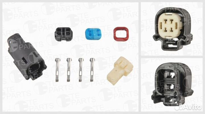 Разъём 4х контактный (комплектация: 4-pin, 4 уплот
