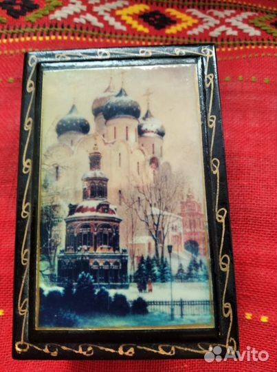 Шкатулка деревянная Сергиев Пасад