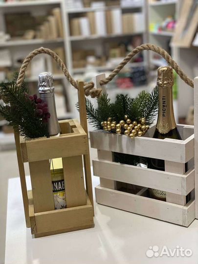 Ящик деревянный для вина и шампанского