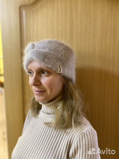 Повязка на голову вязаная