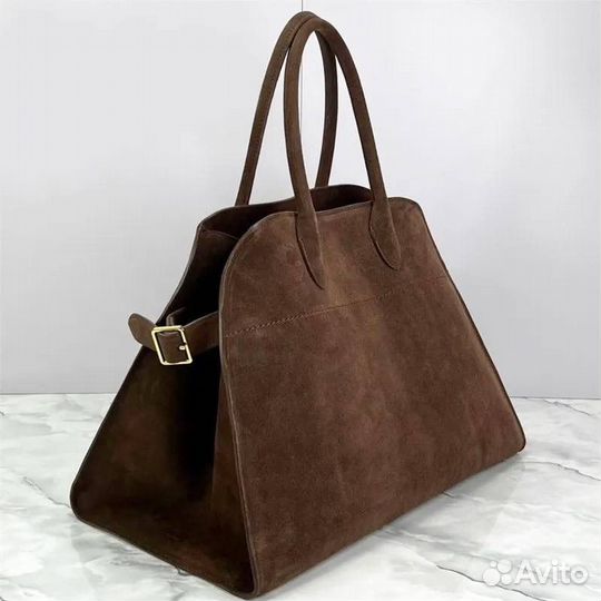 Сумка the row margaux замшевая