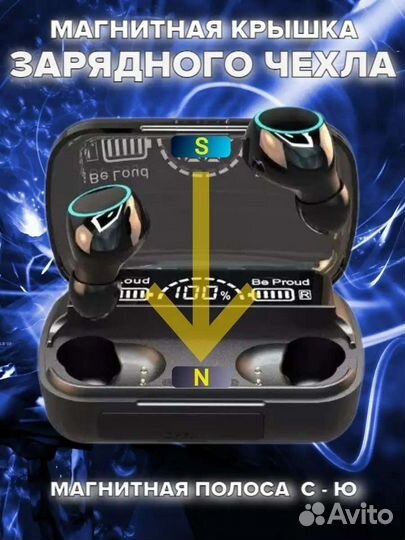 Беспроводные наушники M30 блютуз вакуумные