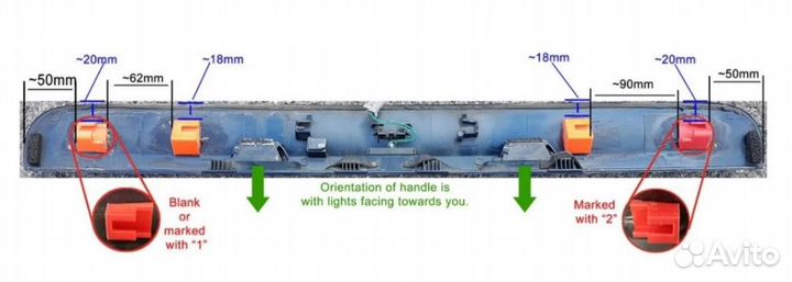 Ремкомплект ручки багажника Nissan Qashqai