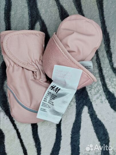 Варежки краги Н&М 3-6 мес