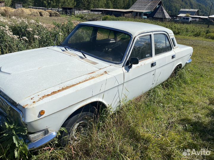 ГАЗ 24 Волга 2.4 МТ, 1991, битый, 111 111 км