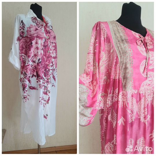 Новые хлопковые платья 52-56 р Италия