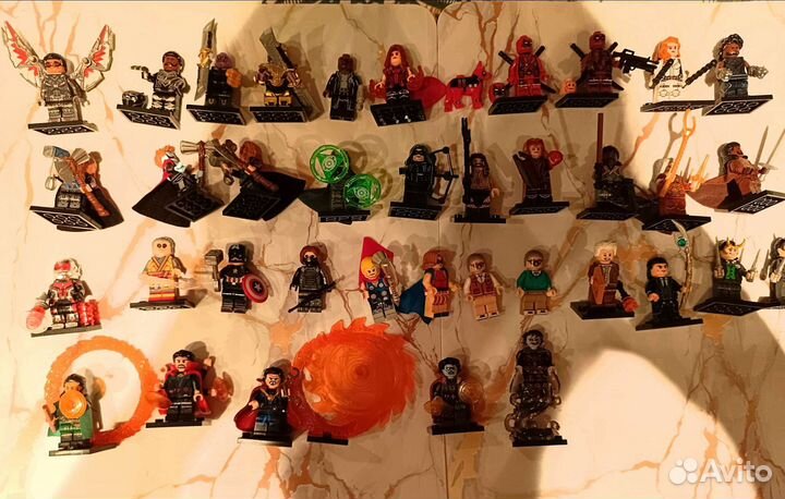 Минифигурки, марвел, тор, дэдпул,люди икс