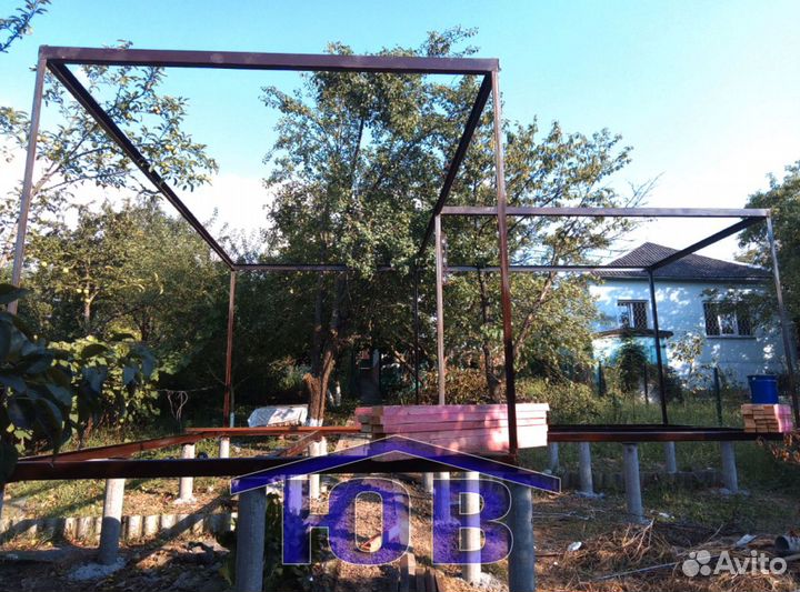 Каркас для бытовки. Сварю у вас на участке