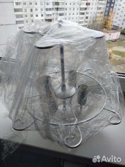 Новая люстра с фужерами