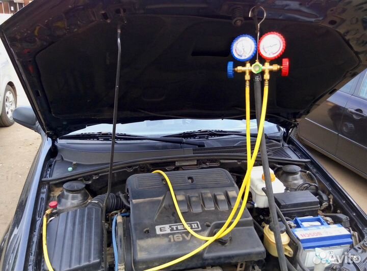 Заправка и ремонт кондиционера авто, рефок