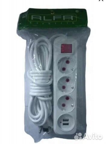 Удлинитель /сетевой фильтр с usb/тройник с usb 5м