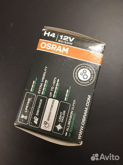Narva и Osram лампы h4