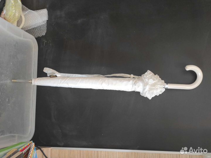 Зонт трость белый