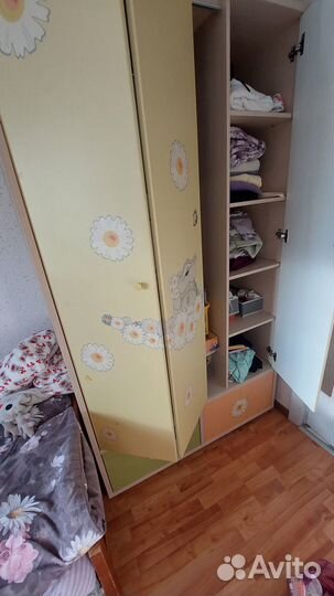 Детский шкаф для одежды + стеллаж бу